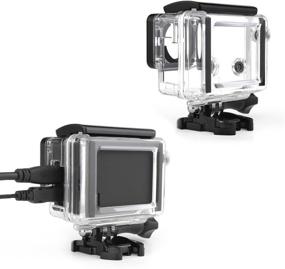 img 3 attached to 📷 SOONSUN Side Open Skeleton Protective Housing Case for GoPro Hero 4 3+ 3 Silver Back Camera - Complete with Standard Skeleton Backdoor, Skeleton BacPac Backdoor, and Silicone Lens Cap