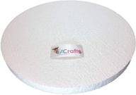 la crafts brand 6x1 inch smooth foam craft disc - 12 pack: durable and versatile craft supply for creative projects logo