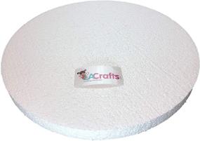 img 4 attached to LA Crafts Brand 6x1 Inch Smooth Foam Craft Disc - 12 Pack: Durable and Versatile Craft Supply for Creative Projects