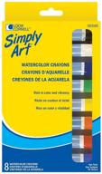 🖍️ карандаши для акварели loew-cornell simply art, набор из 8шт. логотип