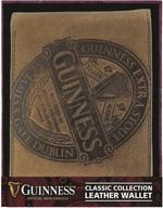 🧳 stylish guinness leather wallet for men: classic collection accessories logo