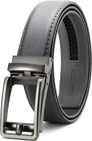 img 4 attached to Click Ratchet Dress Sliding Buckle Men's Accessories for Belts