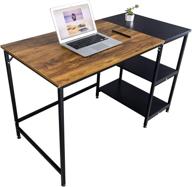 💻 dimar garden computer pc desk with metal storage shelves: the ultimate industrial workstation for home office, gaming, and study logo