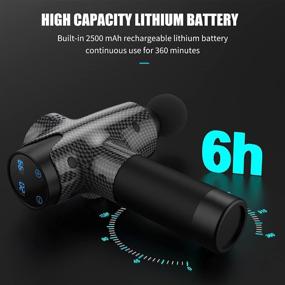 img 1 attached to 💪 Ultimate Muscle Recovery: Powerful Deep Tissue Massage Gun for Athletes - Experience Instant Pain Relief, 20 Speeds and 6 Interchangeable Heads!