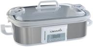 stainless steel programmable digital crock-pot sccpccp350-ss casserole slow cooker, 3.5 quart логотип