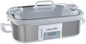 img 3 attached to Stainless Steel Programmable Digital Crock-Pot SCCPCCP350-SS Casserole Slow Cooker, 3.5 quart