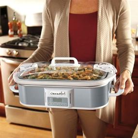 img 1 attached to Stainless Steel Programmable Digital Crock-Pot SCCPCCP350-SS Casserole Slow Cooker, 3.5 quart