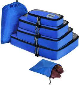 img 4 attached to 🧳 Large Organizers for Travel with Compression Packing Accessories