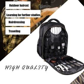 img 3 attached to 🧳 Efficient Portable Barber Bookbag: Clippers & Supplies Organizer Backpack - Waterproof, Multifunctional Hairdressing Tool Bag for Hairstylists