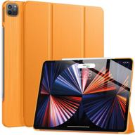 🍊 soke new ipad pro 12.9 case 2021(5th gen): slim trifold stand, apple pencil charging, smart auto wake/sleep – premium protective pc back cover for ipad pro 12.9 inch (citrus) logo