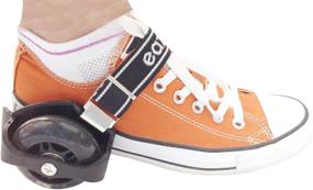 img 4 attached to Eazy Rollers - Classic Heel Wheels Skates With Flashing Lights - Convertible Shoe Skates for Enhanced SEO