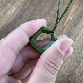 img 1 attached to 🏷️ Durable Army Green Zipper Pull Tag Set - 10 pcs for Jackets, Pants, Backpacks, and Luggage Repair