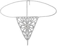 nieeweiy jewelry rhinestone underwear blingbling women's jewelry logo