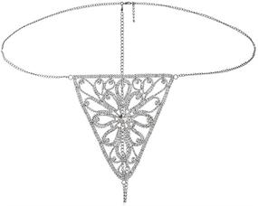 img 3 attached to Nieeweiy Jewelry Rhinestone Underwear Blingbling Women's Jewelry