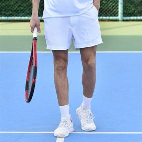 img 2 attached to Savalino Tennis Shorts - 🎾 Premium Performance Material for Comfort and Style