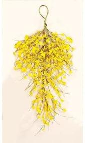 img 1 attached to 🌼 Worth Imports Forsythia Teardrop Wreath, 28 Inches