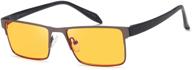 👓 protect your eyes with blue light blocking orange glasses - anti glare 0.00 power logo