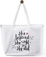 believed congratulations graduation promotion change tote logo