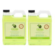 🍋 purifying hand wash refill - cucina 33.8 oz plastic jug, lime zest (set of 2) logo