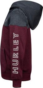 img 1 attached to Hurley Little Hoodie Maroon Heather