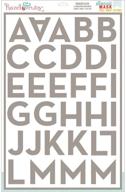 hazel & ruby stencil mask peel away alphabet sheets 🎨 - 12 by 18 inches, 2.5-inch letters, broadside design - 2-pack logo