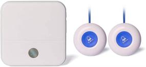 img 4 attached to 🔔 Wireless Caregiver Pager: Personal Help Alert System for Elderly Patients at Home - 2 Waterproof Transmitters and 1 Plugin Receiver