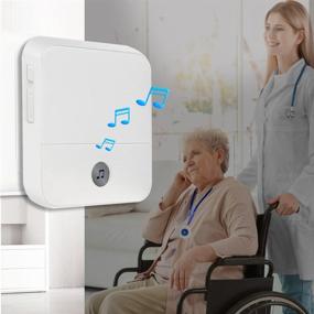 img 3 attached to 🔔 Wireless Caregiver Pager: Personal Help Alert System for Elderly Patients at Home - 2 Waterproof Transmitters and 1 Plugin Receiver