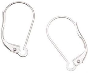 img 1 attached to 🔗 Pack of 5 Interchangeable Loop Lever Backs – Silver Plated Earring Findings