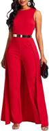 👗 stylish sleeveless high waist overlay jumpsuit romper for women - wide leg and elegant design by magicmk logo