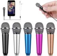 uniwit mini portable vocal/instrument microphone with holder clip- black: enhance your mobile & laptop audio - compatible with apple iphone, samsung android, notebooks & more logo