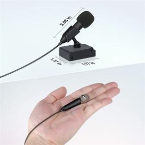 img 3 attached to Uniwit Mini Portable Vocal/Instrument Microphone with Holder Clip- Black: Enhance Your Mobile & Laptop Audio - Compatible with Apple iPhone, Samsung Android, Notebooks & More