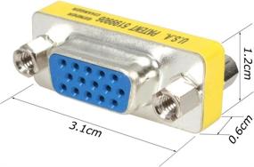 img 1 attached to 🔌 WOVTE Connector Changer Adapter: Streamlined Coupler for Enhanced Connectivity