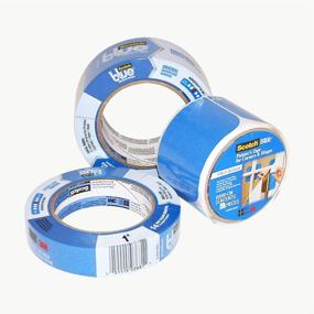 img 2 attached to 🔵 3M Scotch Blue Painters Tape 2090: 1-inch x 60 yards