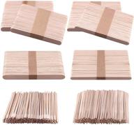 bqtq 1000-piece assorted style wooden wax sticks: perfect for hair eyebrow removal and waxing craft logo