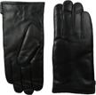 leather gloves microplie lining black logo