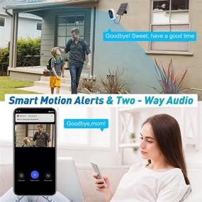 img 1 attached to 📷 VANBAR Wireless Solar Powered Security Camera: 1080P WiFi, Motion Detection, 2-Way Audio, Night Vision, IP65 Weatherproof, Free Cloud Storage