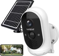 📷 vanbar wireless solar powered security camera: 1080p wifi, motion detection, 2-way audio, night vision, ip65 weatherproof, free cloud storage logo