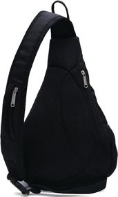 img 2 attached to 🎒 TINYAT Sling Crossbody Shoulder Backpack: Compact and Convenient Storage Solution