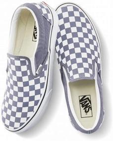 img 2 attached to Vans Classic Checkerboard BlueGranite TrueWhite