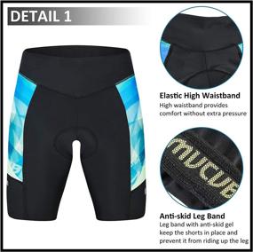 img 2 attached to 🚴 MUCUBAL Women's Cycling Shorts with 3D Padding for Spinning, Road Biking, and Cycling