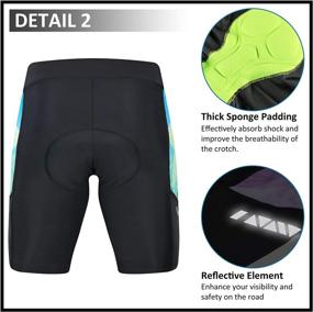 img 1 attached to 🚴 MUCUBAL Women's Cycling Shorts with 3D Padding for Spinning, Road Biking, and Cycling