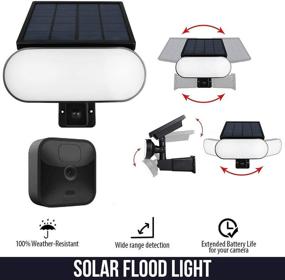 img 2 attached to 🔋 Wasserstein Solar Panel Charger and Security Light for Blink Outdoor and Blink XT2/XT Camera (Black)