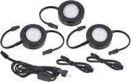 💡 dimmable 3 puck lighting kit - american lighting mvp 3 bk логотип