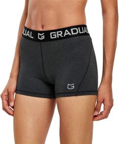 img 2 attached to 🏐 G Gradual Women's Spandex Compression Volleyball Shorts: Stylish Workout Pro Shorts for Women