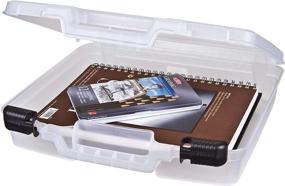 img 1 attached to 🎨 ArtBin Quick View Deep Base Carrying Case (6960AB) - Clear Open Core Storage Container, 14.5x15