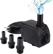 🐠 efficient idealhouse premium submersible water pump (400gph/1500l/h 25w) - perfect for fish tanks, aquariums, ponds, statuaries, and more! logo