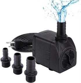 img 4 attached to 🐠 Efficient IDEALHOUSE Premium Submersible Water Pump (400GPH/1500L/H 25W) - Perfect for Fish Tanks, Aquariums, Ponds, Statuaries, and More!