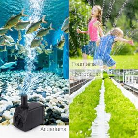 img 3 attached to 🐠 Efficient IDEALHOUSE Premium Submersible Water Pump (400GPH/1500L/H 25W) - Perfect for Fish Tanks, Aquariums, Ponds, Statuaries, and More!