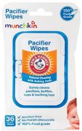 👶 munchkin arm &amp; hammer pacifier wipes - 144 count (4 packs of 36 wipes) logo