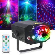 litake party lights + disco ball lights 2 in 1 led sound activated strobe light projector with remote for halloween party birthday wedding dance club show home decor логотип